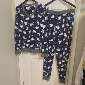 Velvety Soft Women's CuddleDuds Kitty Cat Pajamas XL